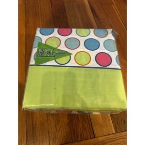 Vintage Wamsutta Colorful Circles Twin XL Sheet Set Expressions NEW Sealed